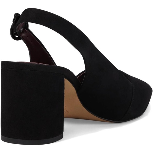 Franco Sarto Women's Trista Slingback Pump Black Suede Sz 10 - Picture 4 of 10